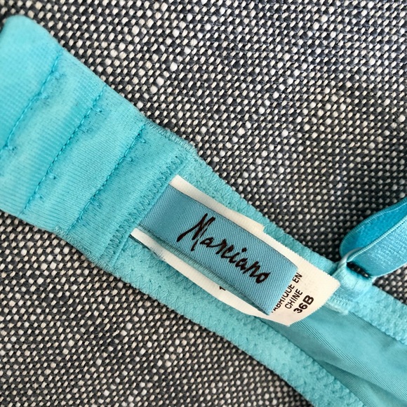 Vintage Marciano Turquoise Jeweled Bra 36B - Picture 2 of 3
